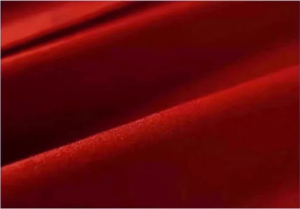 Fineryclothes women's Elegant Long Wool Coat, Red Winter Overcoat with Wide Lapel Collar, Mid-Length