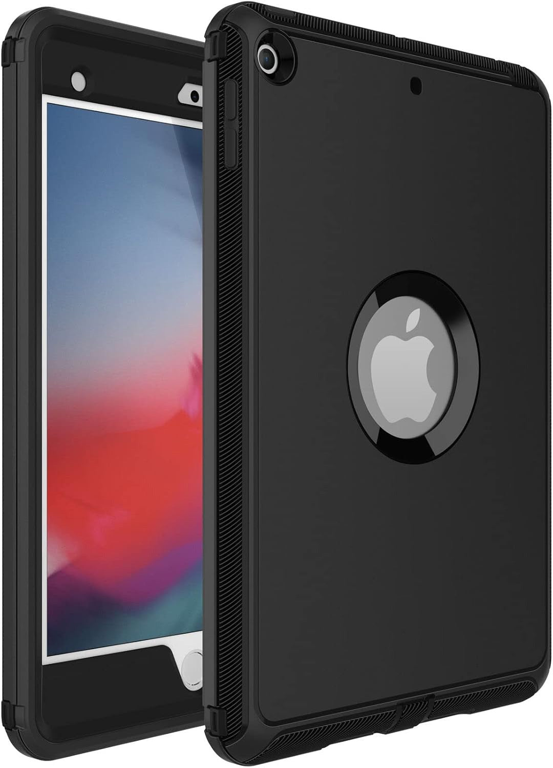 Styqeen Defender Armor Case for iPad Mini5 / Mini 4 with Belt Clip Holster Black