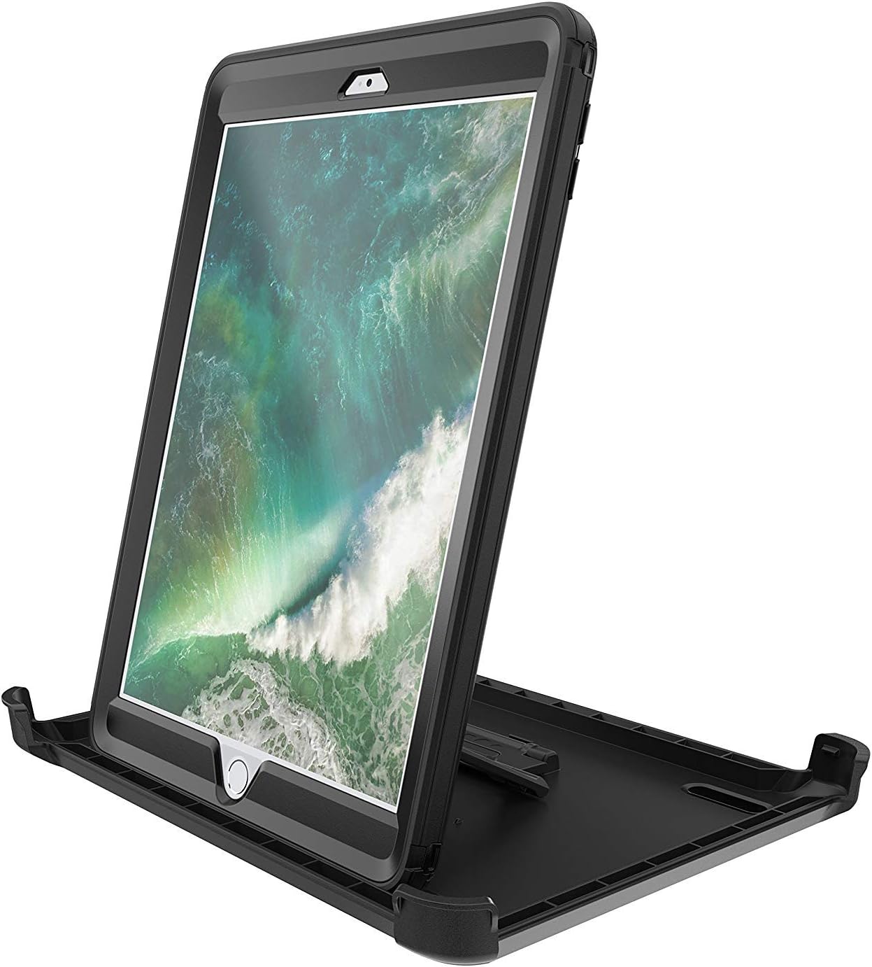 Styqeen Defender Armor Case for iPad 9.7 inch with Belt Clip Holster Black