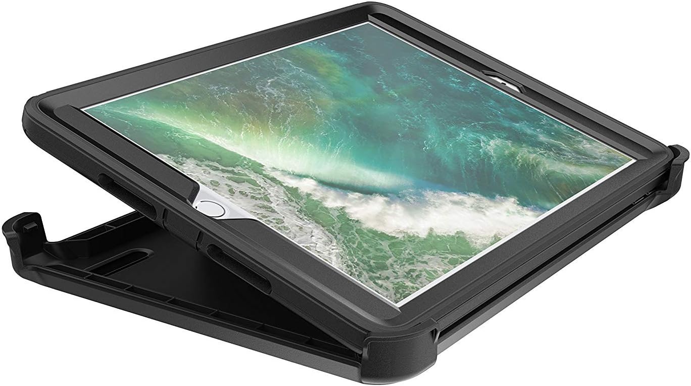 Styqeen Defender Armor Case for iPad 9.7 inch with Belt Clip Holster Black