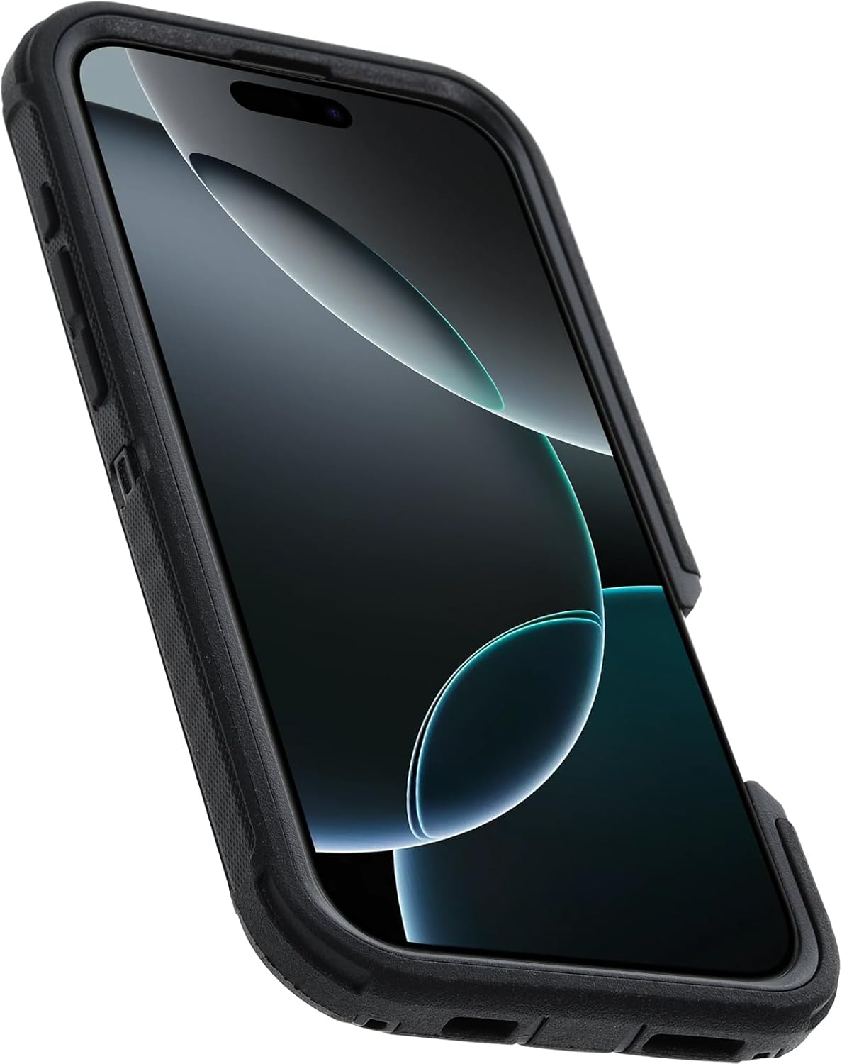 Styqeen Defender Armor Case for iPhone 16 Plus with Belt Clip Holster Black and scalble Charging Cable