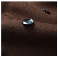 Men's Mid-Length Double-Faced Wool Coat - Autumn Winter , Double-Breasted Woolen Cashmere