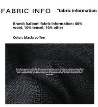 Men's 2025 A/W Double-faced Wool Outerwear: Woolen Overcoat & Jacket with Genuine Leather Patchwork, Casual Style