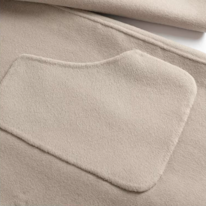 100% Cashmere Coat for Men - Winter Mid-Length, Stylish Double-Faced Woolen Casual Trench Coat (Youth-Focused)