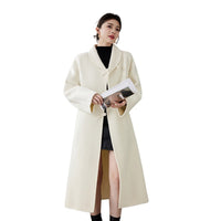 Women's 2025 New Red Double-faced Cashmere Coat | Bride's Wedding Outerwear, New Chinese Style