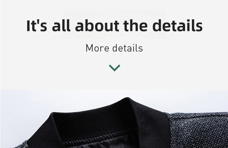 Men's Zip Front Bomber Jacket - Gray Windowpane Plaid with Ribbed Collar