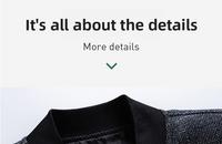 Men's Zip Front Bomber Jacket - Gray Windowpane Plaid with Ribbed Collar