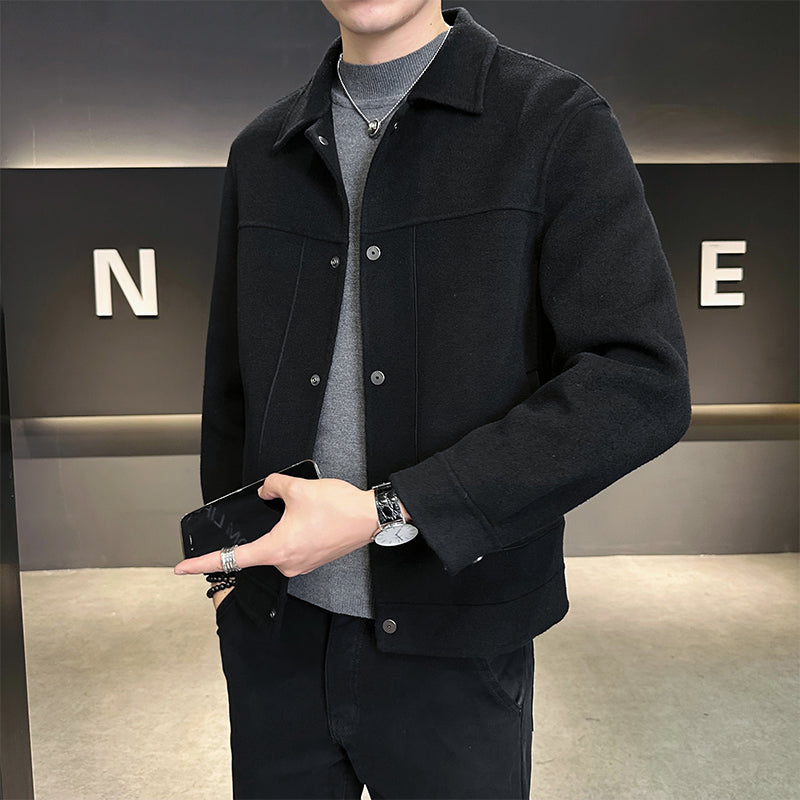 2025 Korean Casual Woolen Coat - Shopkeeper Style Jacket & Outerwear