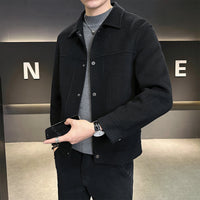 2025 Korean Casual Woolen Coat - Shopkeeper Style Jacket & Outerwear