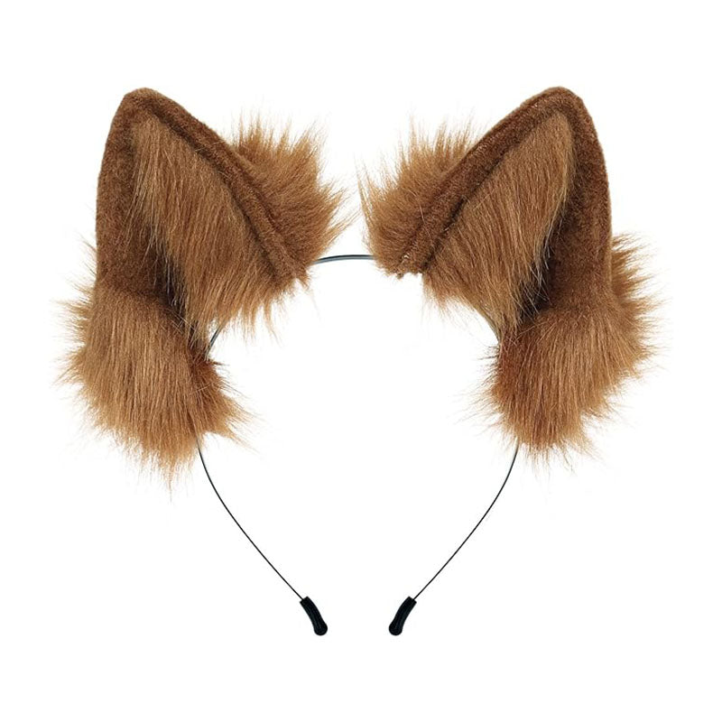 Furry Cat Wolf Fox Ears Headband Halloween Headwear Cosplay Costume Party for Women