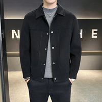 2025 Korean Casual Woolen Coat - Shopkeeper Style Jacket & Outerwear