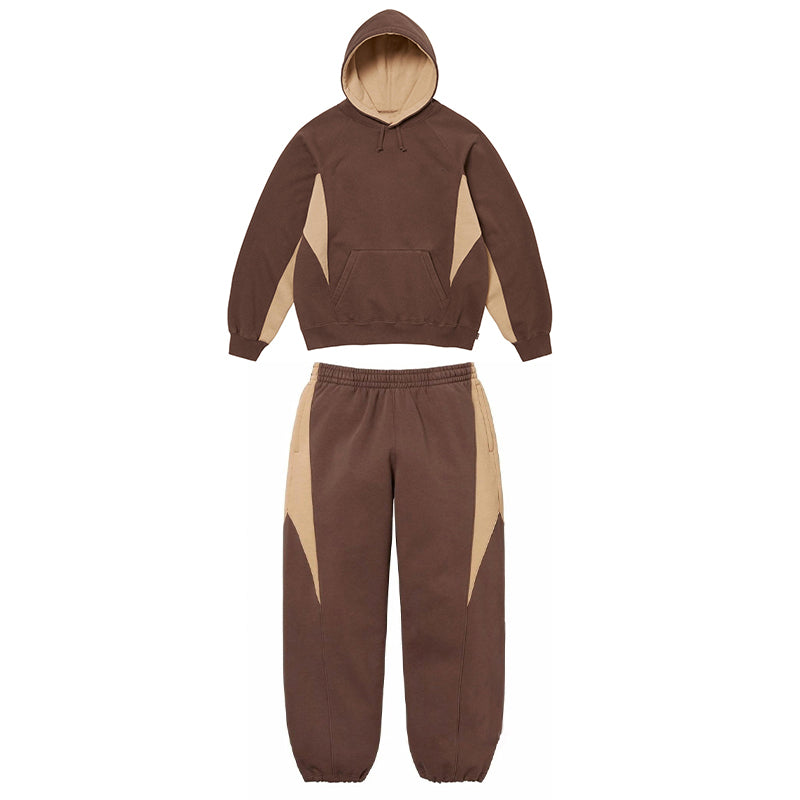 Fineryclothes Two-Tone Sweatsuit Set with Hoodie and Joggers