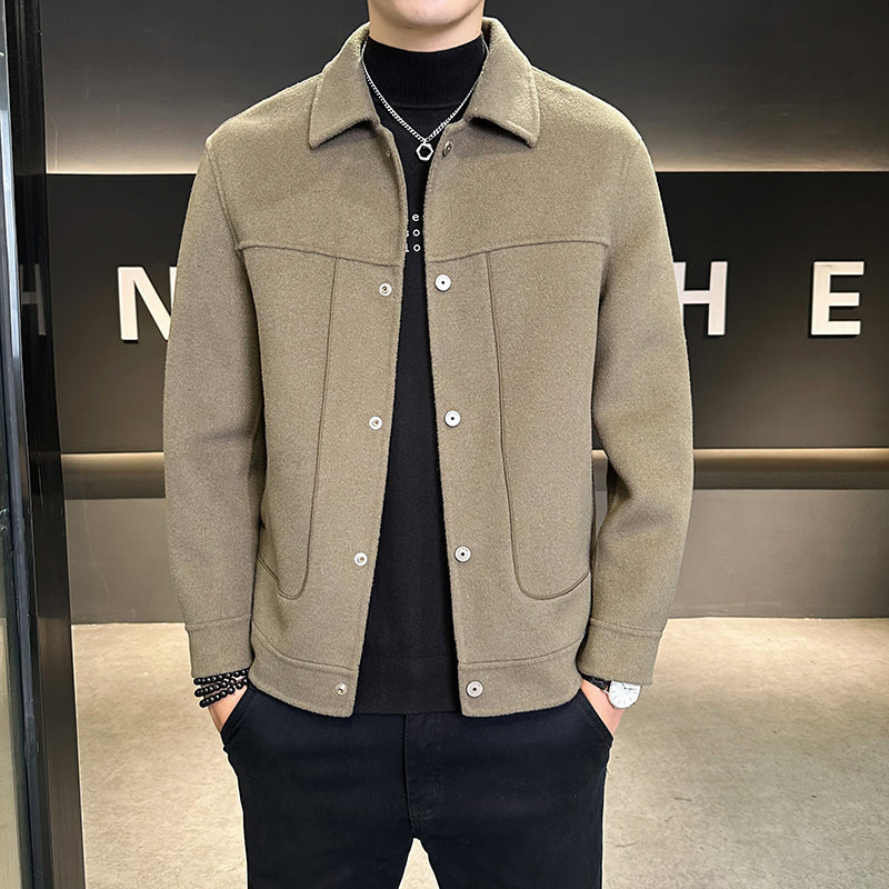 2025 Korean Casual Woolen Coat - Shopkeeper Style Jacket & Outerwear