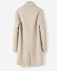 100% Cashmere Coat for Men - Winter Mid-Length, Stylish Double-Faced Woolen Casual Trench Coat (Youth-Focused)