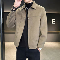 2025 Korean Casual Woolen Coat - Shopkeeper Style Jacket & Outerwear