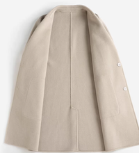 100% Cashmere Coat for Men - Winter Mid-Length, Stylish Double-Faced Woolen Casual Trench Coat (Youth-Focused)