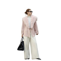 High-End Women's Double-Faced Cashmere Coat | Autumn Winter New Design with Detachable Fox Fur Collar