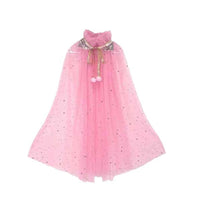 Princess Cape Colorful Princess Cloak, Sparkling Sequins Tulle Cape  Fancy Dress Princess Dress Up for Girls（75 cm）