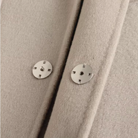 100% Cashmere Coat for Men - Winter Mid-Length, Stylish Double-Faced Woolen Casual Trench Coat (Youth-Focused)