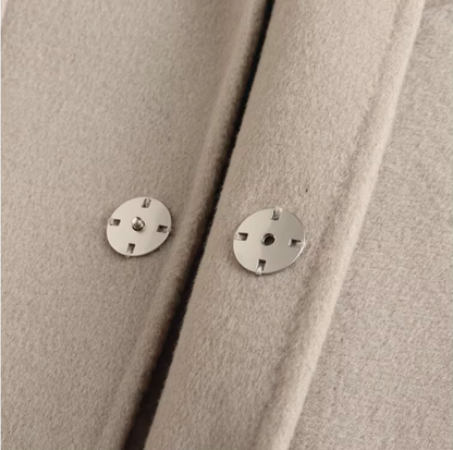 Fineryclothes Men's Classic Long Double-faced Wool Coat