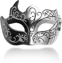 Mask for Men Couple Venetian Mask for Halloween Mardi Gras Costume Party Prom Ball
