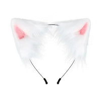 Halloween Sale - Plush Fox Ear Headband + Animal Claw & Tail Cosplay Set