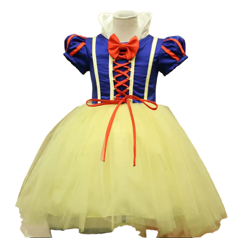 Princess Snow Costume Grand Fancy Dress Up Halloween Party Outfit Set Size Toddler Kids