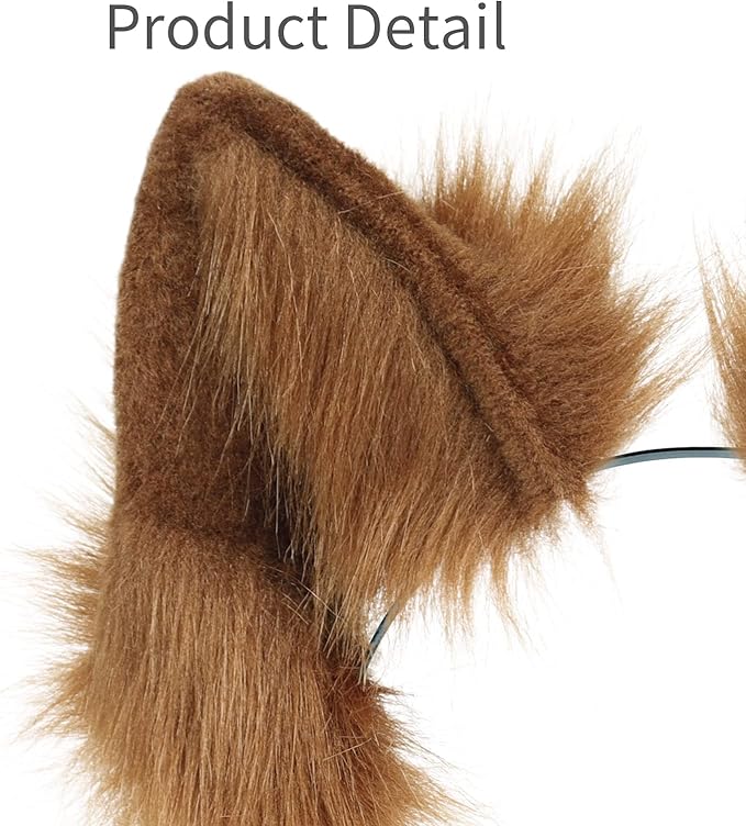 Furry Cat Wolf Fox Ears Headband Halloween Headwear Cosplay Costume Party for Women