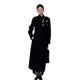 Women's 2025 A/W New Chinese Stand-up Collar Double-faced Cashmere Coat | Embroidered Long Woolen Outerwear