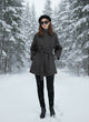 2025 Autumn Winter New! Women's High-End Double-Faced Cashmere Coat - Korean Waist-Cinching Slim Fit for Petite