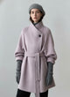 2025 Autumn Winter New! Women's High-End Double-Faced Cashmere Coat - Korean Waist-Cinching Slim Fit for Petite