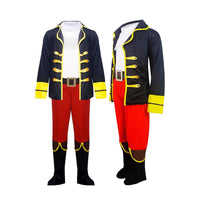Pirate Costume for Kids Boys Deluxe Pirate Costume Set with Accessories Halloween Cosplay Party Dress Up