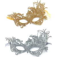 2PCS Mysterious Fun Lace Masks for Masquerade Proms, Hallowmas Party, Photo Shoot