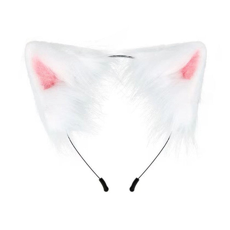 Halloween Sale - Plush Fox Ear Headband + Animal Claw & Tail Cosplay Set