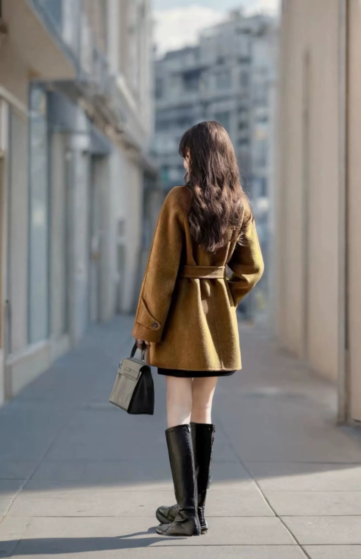 Women's 2025 A/W New High-end Korean Double-sided Cashmere Coat | Loose Stand Collar Stylish Woolen Outerwear