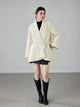 Women's 2025 A/W New Korean Petite Double-sided Cashmere Coat | Robe-style Tie Waist Woolen Outerwear