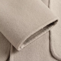 100% Cashmere Coat for Men - Winter Mid-Length, Stylish Double-Faced Woolen Casual Trench Coat (Youth-Focused)