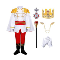 Prince Charming Costume for Kids Boys Royal Prince King Outfit Party Cosplay